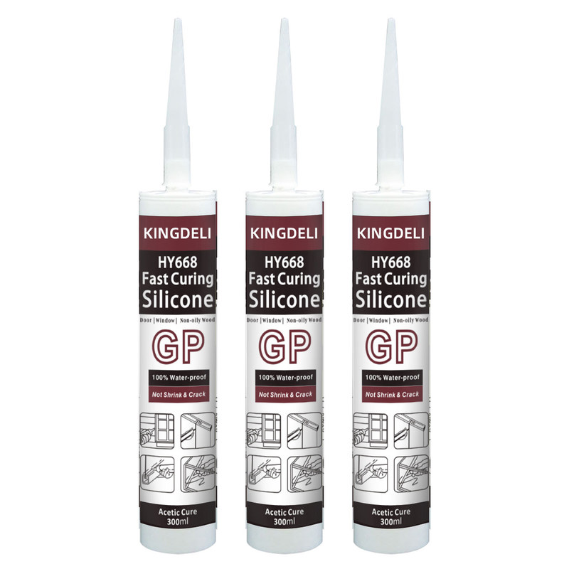 Resistente di acqua trasparente di colore del sigillante acetico asciutto rapido del silicone