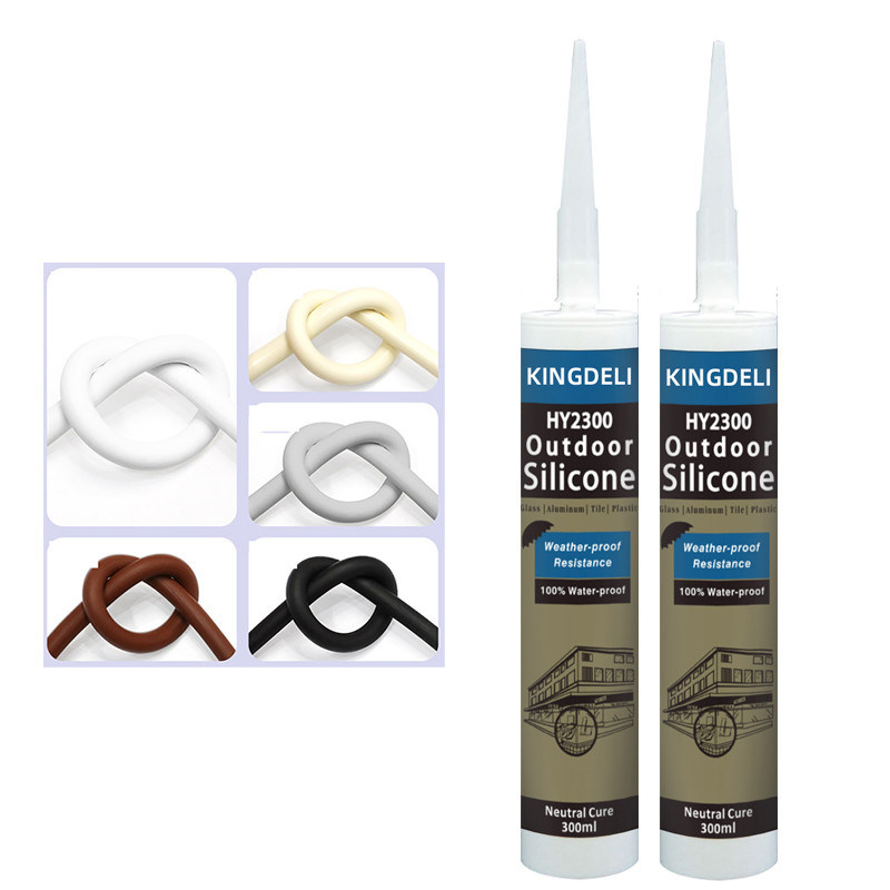 Colla del vetro neutro del silicone della porta con Grey Black White Color